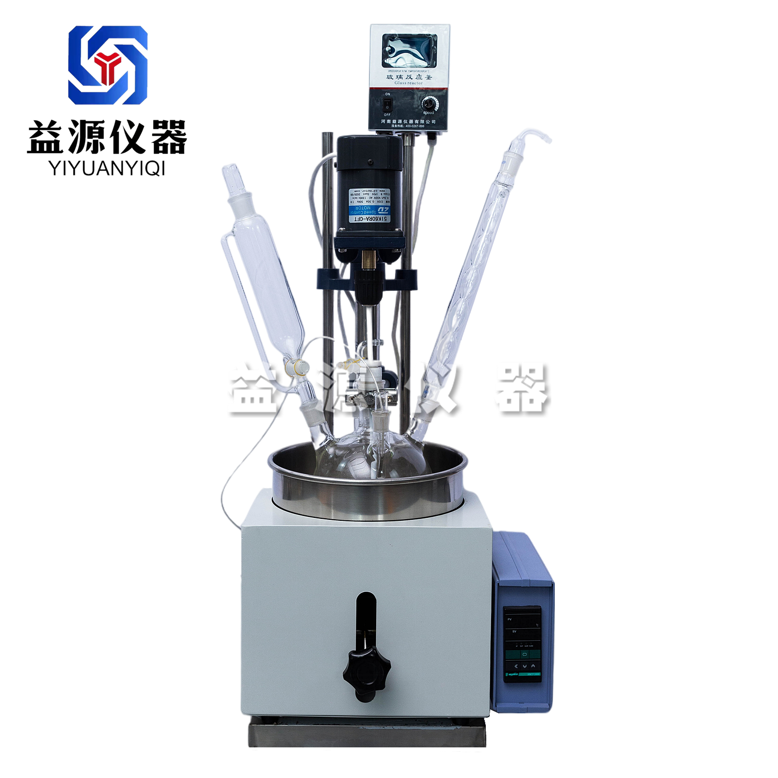 1L 2L 3L 5L單層玻璃反應(yīng)釜（加熱