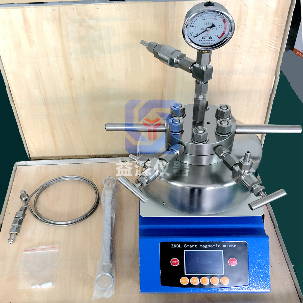 不銹鋼管高壓反應(yīng)釜發(fā)貨清單